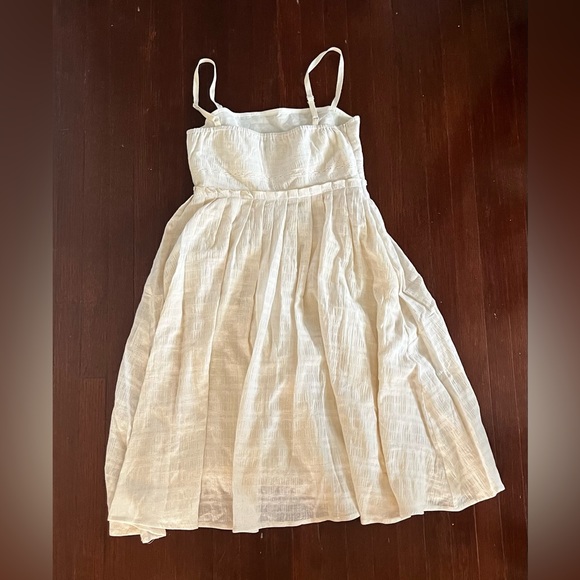 Cream Summer Dress Size S - Picture 3 of 4